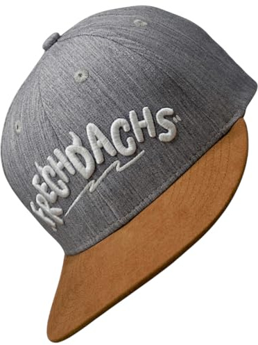 Bexxwell Berretto snapback per bambini Frechdachs (Junior, bambini, ragazzi), grigio., Taglia unica