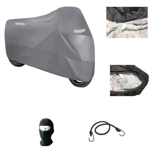 COMPATIBILE CON HONDA SH 150 TELO COPRIMOTO FELPATO 250G IMPERMEABILE ANTIGRANDINE XXL COVER COPERTURA RESISTENTE PER MOTO SCOOTER PARABREZZA+BAULETTO 296X105X127