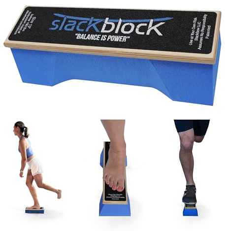 SlackBow SlackBlock Athletic Balance Trainer – Improve Balance, Stability, and Athletic Performance – Condition Your Body and Prevent Injury - Compact and Portable – 13”