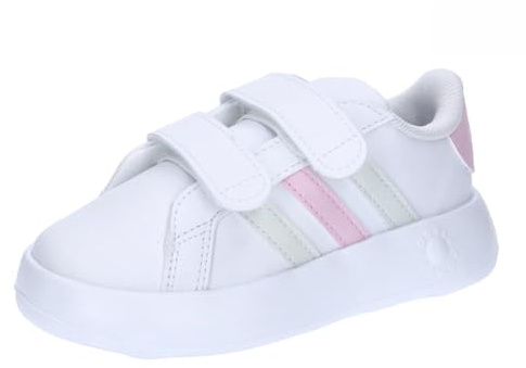 adidas Grand Court 2.0 Shoes Kids, Zapatillas de Tenis Unisex bebé, FTWR White Crystal Jade Clear Pink, 22 EU
