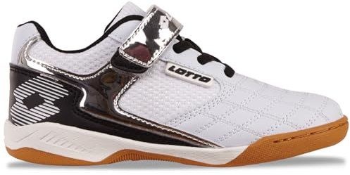 Lotto Unisex Kinder Sneaker, White Silver, 34 EU