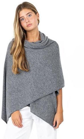 Velanio Cashmere Luxury Knitted Wrap Travel Shawl Scarf, Pashmina Stole, All-Season Scarf for Women Cashmere Wool Blend