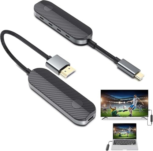 Trasmettitore e ricevitore wireless Hdmi, estensore wireless HD Plug & Play, adattatore portatile per display, per cellulare, pad, laptop, monitor, proiettore, TV