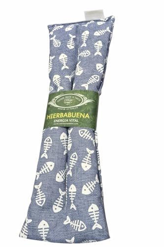 Saco Semillas microondas. Saco térmico semillas. Cojín semillas microondas. Sacos térmicos 45x14. Cojín cervical frío y calor con aroma a Hierbabuena. Saco lavable. Producto artesanal 100%.