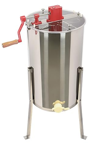 Extractor de miel de acero inoxidable manual, 3 marcos abejas extractor de miel máquina apicultura, para casa de granja 38*60cm