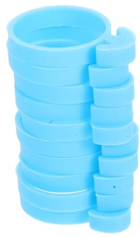 GRIRIW 10 pièces Anneaux Silicone pour Poche à Douille Attaches Réutilisables Légères et Étanches Outil Pâtisserie Polyvalent pour Décoration de Gâteaux et Cupcakes Support Pratique pour