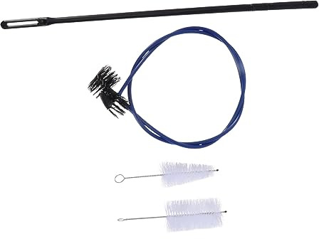 ULTECHNOVO Trumpet Cleaning Brush Set 4pcs Flexible Wind Instrument Cleaner for Trumpet Mouthpiece Valve Maintenance