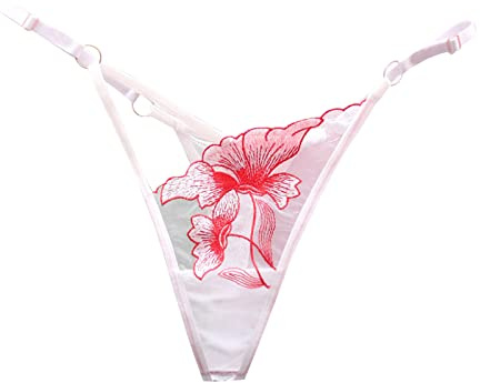 QHQQXN Generisch Culotte Femme Slip sous-Vêtement Femme Culotte Maille sans Couture String Fines Bretelles Dentelle Jacquard Culotte