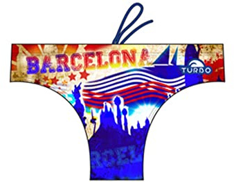 Turbo - Bañador Barcelona de Waterpolo Competicion Natación y Triatlón (3XL)