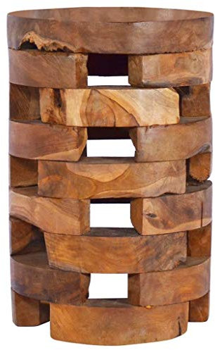 Nachttisch 30x30x45 cm Massivholz Teak