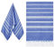 Eucomir Toalla Playa Grande Algodon 80 x 190CM Originales - Fouta Beach Towel con Flecos,Toalla Seca Rápida, Sin Arena, para Playa, Natación,Viaje,Azul Real