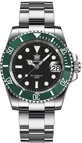 watchdives Steeldive SD1953 Montre Automatique pour Homme en Acier Inoxydable NH35 Mouvement 300 m Montres de Plongée