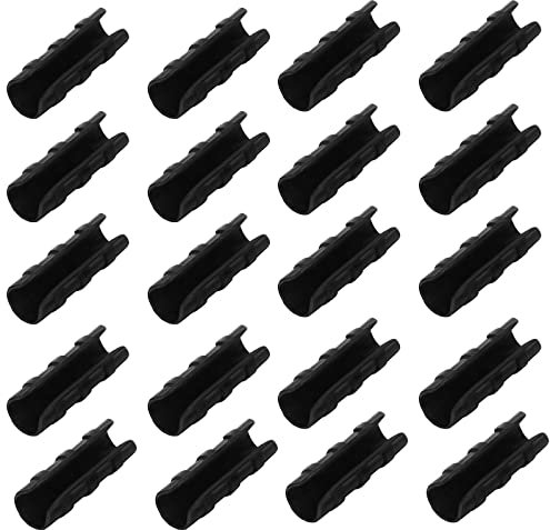20 clips para barra de tubo de marco de invernadero, clips de tubo de película de plástico de invernadero de 19/20/25 mm, clip de tubo de construcción de jardín, negro, 19 mm