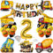 Bagger Deko Kindergeburtstag 2, Baustellen GeburtstagdekoJunge 2 Jahre, Baustellen Party Kindergeburtstag, Geburtstagsdeko 2 Jahre Junge, Bagger Geburtstag Deko 2 Jahre, Bagger Luftballons Geburtstag