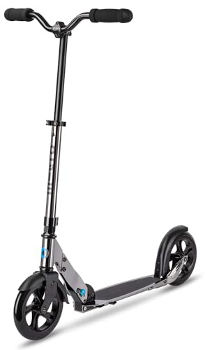 Micro Mobility Scooter Micro Classic Neochrome Black aus Aluminium in der Farbe Neochrome Schwarz, für Jugendliche und Erwachsene SA0242