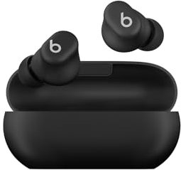 Beats Solo Buds, auricolari wireless Bluetooth, 18 ore di gioco, compatibile con Apple e Android, microfono integrato, nero opaco