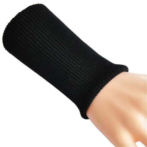 Chaqueta de plumón 2 piezas con escote, puños y mangas, falsas, tejido universal antisuciedad, banda elástica acanaladas Para PuñOs(Black)