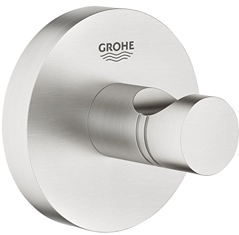 Grohe Essentials Bademantelhaken, supersteel, 1 Stück, 40364DC1 Chrom