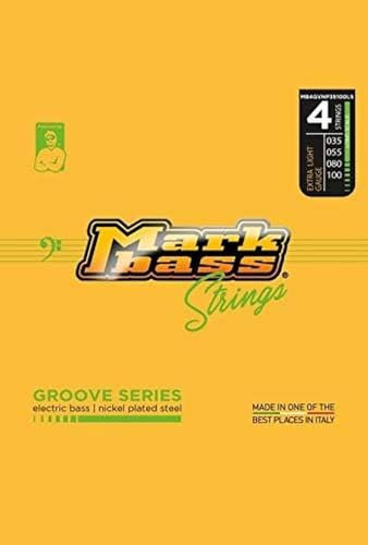 Markbass Groove Series Strings 4s 35-100 - Saitensatz für 4-Saiter E-Bass