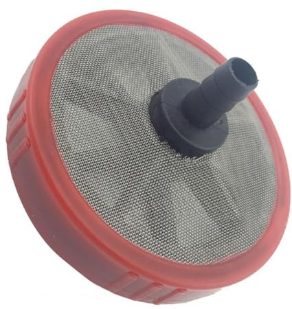 Kivivaka Filtro per tubo di ingresso dell'acqua per lavatrice auto, diametro 12 cm, plastica + per acciaio inossidabile, compatibile con tubi da 1/4 e 3/4, confezione da 10 pezzi 46026