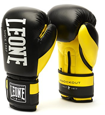 LEONE 1947 GUANTES DE BOXEO KNOCKOUT amarillos/10 oz, GN371
