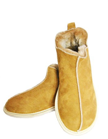 Merino Wool VENTE ! CANDY Pantoufles en peau de mouton Pantoufles en laine de châtaignier. Véritables pantoufles parfait pour le cadeau. Chaussons pour les bottines, Chaussons pour femme (39 EU)