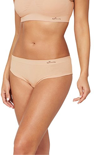 Boody | Women's Brazilian Bikini Briefs | Organic Bamboo Underwear | Seamless Pants | Nude 0 | Small | 1 Pack