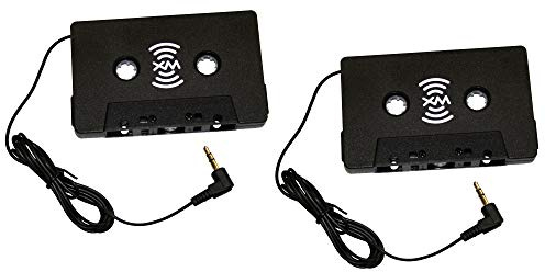 Satellite Radio Superstore Cassette Tape Adapter, Works with All Sirius and XM Radio Receivers, Sportster, Starmate, Stratus, Delphi, AudioVox, Onyx, Xpress and More, 2 Pack