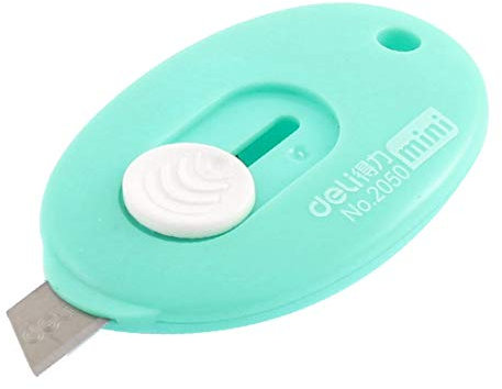 New Lon0167 Ciseaux ménagers En vedette en plastique efficacité fiable de forme ovale, tranchante, mini-utilitaire Ble-u'(id:67b 0a 30 75a)