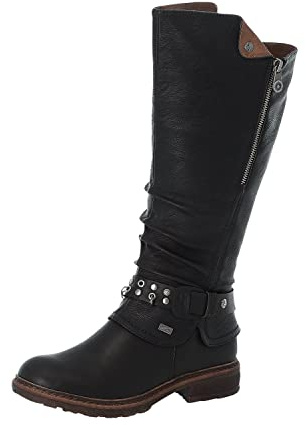 Rieker 94789 femme Botte haute jusqu'au genou, Noir, 41 EU
