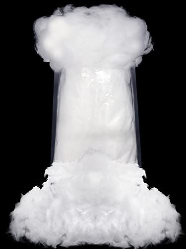Riakrum Fake Snow Decor Fiber Artificial Snow Cotton Snow Fluffy Indoor Decoration for Winter Mantle Christmas Decoration(60 g)