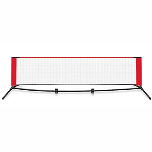 Tragbares Tennisnetz, Multisport-Kombinetz, einfach aufzubauendes Badmintonnetz mit robuster Tragetasche, für Tennis im Innen- und Außenbereich (Größe: 300 x 85 cm)