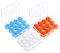 18 Pairs Ear Plugs, Earplugs Sleeping, Reusable Moldable Noise Cancelling Silicone Earplugs, One Size Fits virtually Every Wearer for Sleeping, Shooting, Airplanes, Concerts, Mowing, Swimming 3 colors