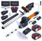 CHANGEMOORE Kit Tagliasiepi a Batteria 21V, 48CM Lama in Acciaio 65MN, Motore Brushless 400W, 4 Batterie Incluse, 3-in-1 con Taglio Erba e Siepe, Leggero, Silenzioso, e caricabatterie B
