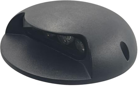 Alipis Lámpara de Tierra LED 3W 12v Luz Lateral Cálida 3000K para Jardín y Patio Luz de Paisaje Empotrada para Exteriores y Césped Resistente y Antideslizante