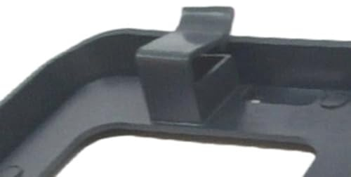 Registreringsskylthållare fram för Ford F250 F350 F450 Duty 2011–2016 – ABS plast nummerplåtshållare ramlös direkt ersättning BC3Z-17A385-AA