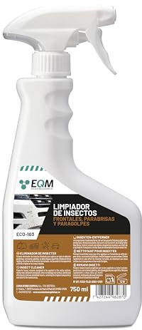 EQM - ECO-103 - Limpiador de Insectos - 750 ML - Parabrisas, Parachoques, Faros y Carrocería - Los disuelve muy fácilmente - Aplicación antes de cada lavado