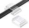 AGPTEK 60 PCS Clips Câbles Adhésifs Réglables, Premium Acrylique Câble Rangement de Fils Electriques, Colliers de Serrage Câble Attache Pour Organiseur Bureau/PC/Chargeur/Lampe/Voiture-Transparent