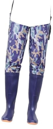 Perfeclan Cuissardes de pêche en PVC antidérapantes pour hommes et femmes, cuissardes de hanche pour l'agriculture, le jardinage et la pêche, 42 Taille