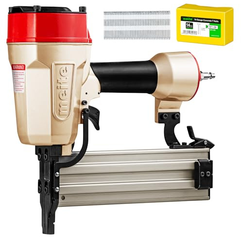 meite ST64L Concrete Nail Gun Extended Muzzle w/ 400PCS 14GA 1-1/2 T Nails