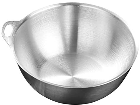 Cabilock Ciotola per Snack in Acciaio Inossidabile Dessert Ciotola da Frutta Ciotole Piatti da Portata Scodella Ciotola per La Frutta Piatti di Gelato Silver