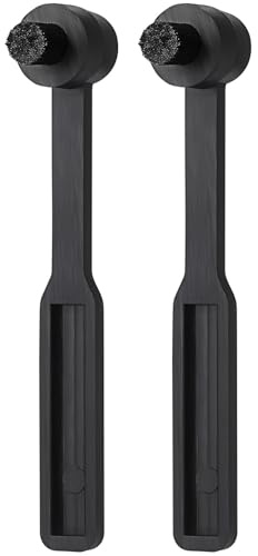 Kisangel Set 2 Spazzole per Pulizia Ago Giradischi in Nylon Morbido Pulitore per Puntine e Dischi in Vinile Design Compatto e Resistente per Protezione e Trasporto Adatto a Lettori CD