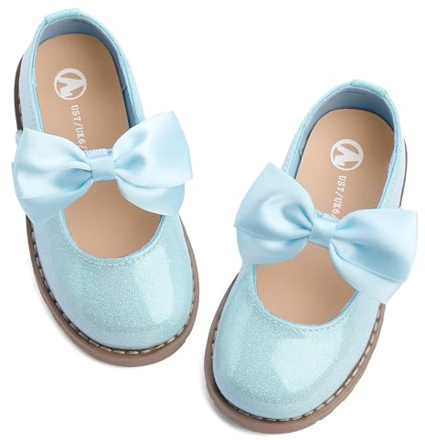 FUPPIA Toddler Girl Dress Shoes-Little Girl Mary Jane Shoes School Uniform Shoes Wedding Party Casual Soft Walking