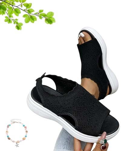 Ruhemeister Pro 2026 Nouvelles sandales à plateforme respirantes en maille for femmes, sandales for pieds larges, sandales d'eau confortables d'été, sandales de sport et d'extérieur for femmes