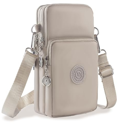 JANKS Petit Sac De Téléphone Portable pour Femme, Pochette Téléphone Portable, Sacoche Femme Bandoulière, Mini Sac en Nylon, Brassard Téléphone Sport, pour Women Girl, Crossbody Armbag Running