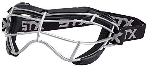 STX Lacrosse Focus-S Goggle, Black/Black