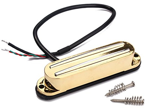 Alnicov Dual Hot Rail Humbucker Pickup Single Coil Gitarr Pickup Passar för TL Strat Squier Tele elgitarr, Guld