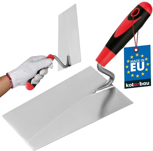 KOTARBAU® Professionelle Edelstahl Trapezkelle Geschliffen Soft 200 mm