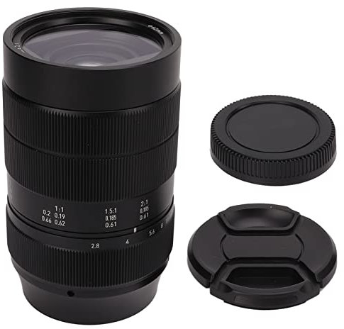 60 Mm F2.8 Makroobjektiv, APS C Manuellt Fokus Makroobjektiv 2X Förstoring Aluminiumslegering Halvramskameraobjektiv, för M3 M4-monterad Kamera, E‑PL1, E‑PL5, E‑PL6, E‑PL7, E‑P5, E‑ P6, E‑M1, E‑M5, E‑