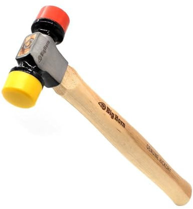 Big Horn 15129 12 Oz Hickory 2-Sided Soft Face Mallet